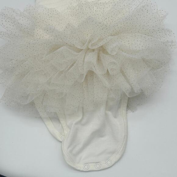 Posh Peanut Ivory Gold Baby Tutu Tulle One Piece Size 18-24 Months Photoshoot - Picture 7 of 8